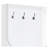 Buck II White High Gloss Hall Tree with Storage, Mirror and Padded Seat - Contemporary Coat Rack for Entryway Organization