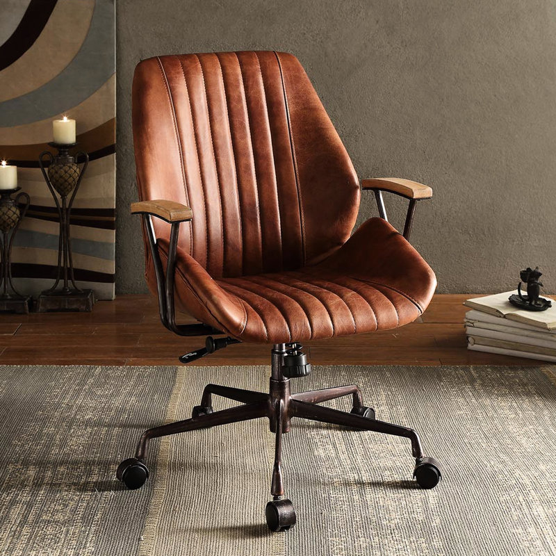 Chaise de bureau en cuir Hamilton