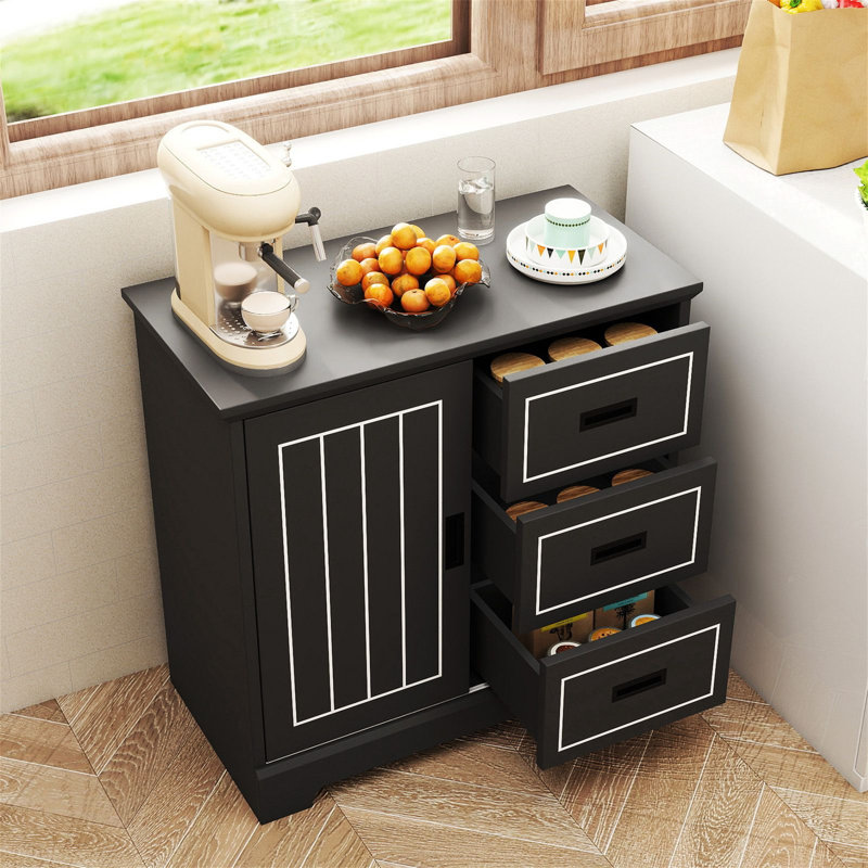 Sideboard Accent Chest, Black