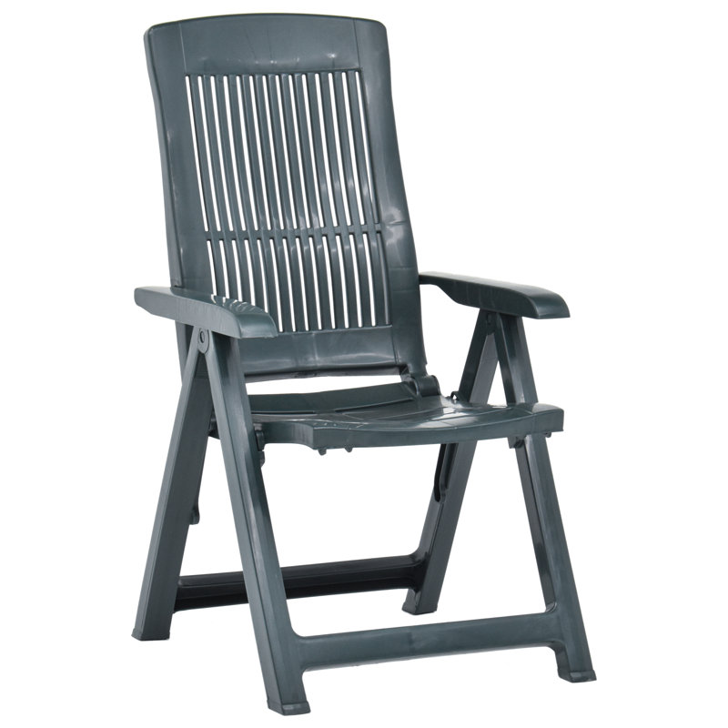 Carousel Garden Reclining Chairs Plastic, Green