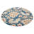 Akain Hand Tufted Wool Eco-Friendly Area Rugs - Round, Blue Color, Floral Modern Design, High Pile Thick Handmade Anti Skid Area Rugs for Living Room, Bed Room-1313515583-1281051038