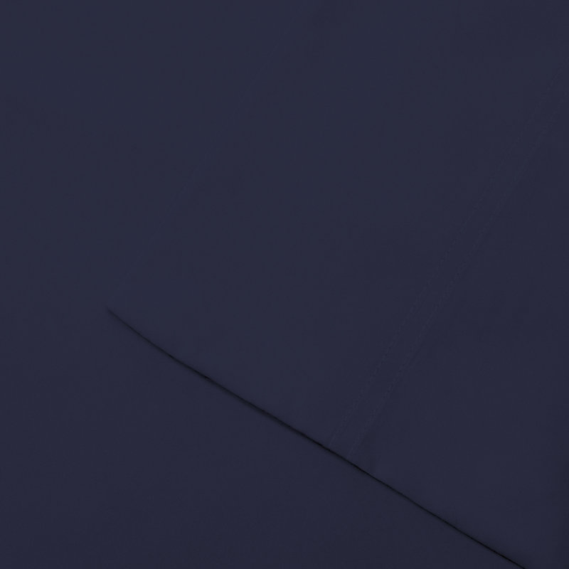 Henig 200TC 100% Cotton Percale Pillowcases, Navy Blue