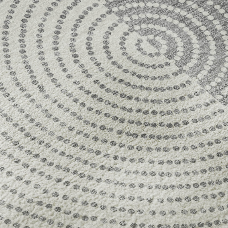 Premium Machine Washable Mayfield AMF2281 Geometric Rug, Gray, 8' x 10'