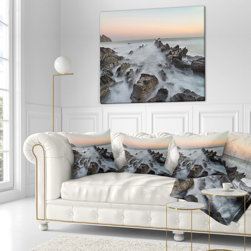Coussin réversible, Carré 16 po, Throw Pillow
