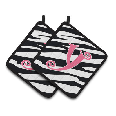 Caroline's Treasures Zebra Polyester Potholder