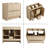 36 Inch Freestanding Bathroom Vanity Base, Soft-Close Cabinet Doors and Drawers, Dune Oak