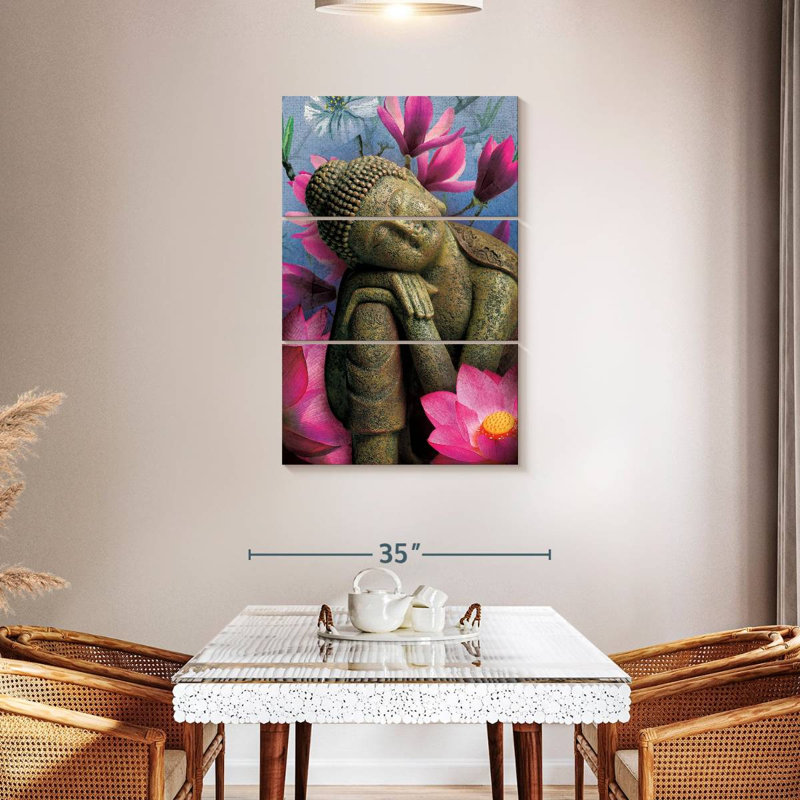 Contemplating Buddha, 45" H x 28" W