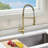 Topcraft Single-Handle Single-Hole Kitchen Faucet-114456755
