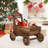 Syndra Wood Wheelbarrow Planter