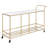 Kenda Rectangular Bar Cart in Gold