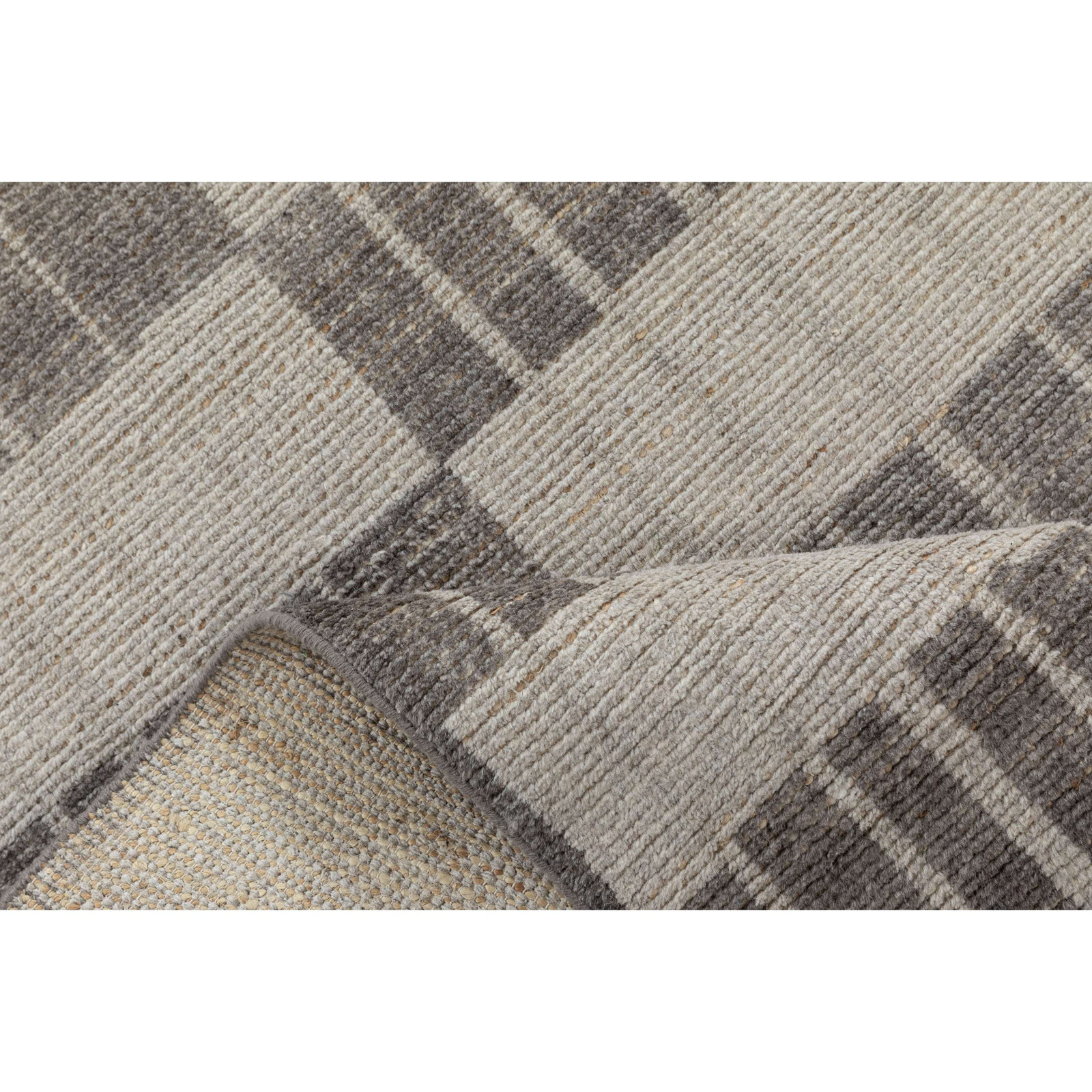 Todd Hand-Knotted Abstract Wool Rug, Rectangle 8'9" x 11'9"