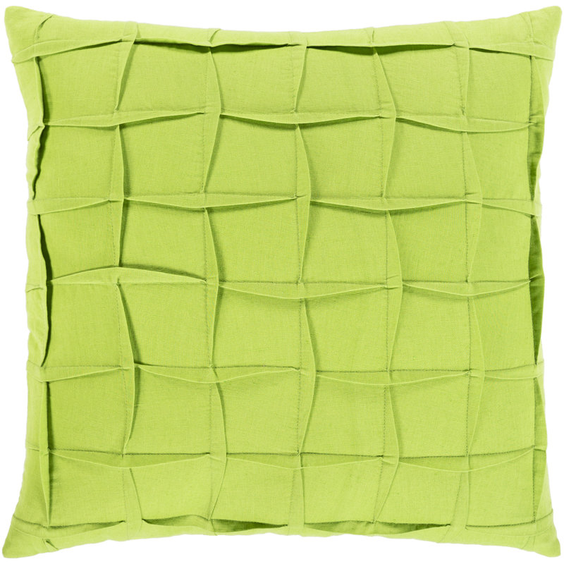 Housse de coussin Halen, Lime, Duvet, H 20 po x l 20 po