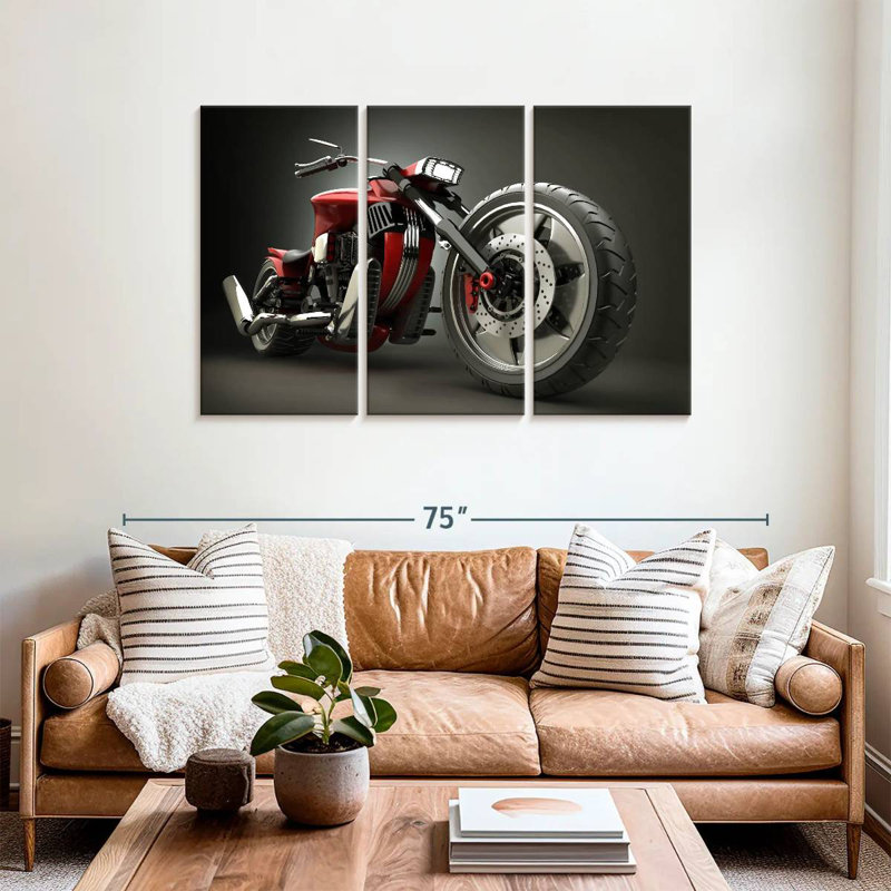 Mehar Sleek Motorcycle, 36" H x 57" W