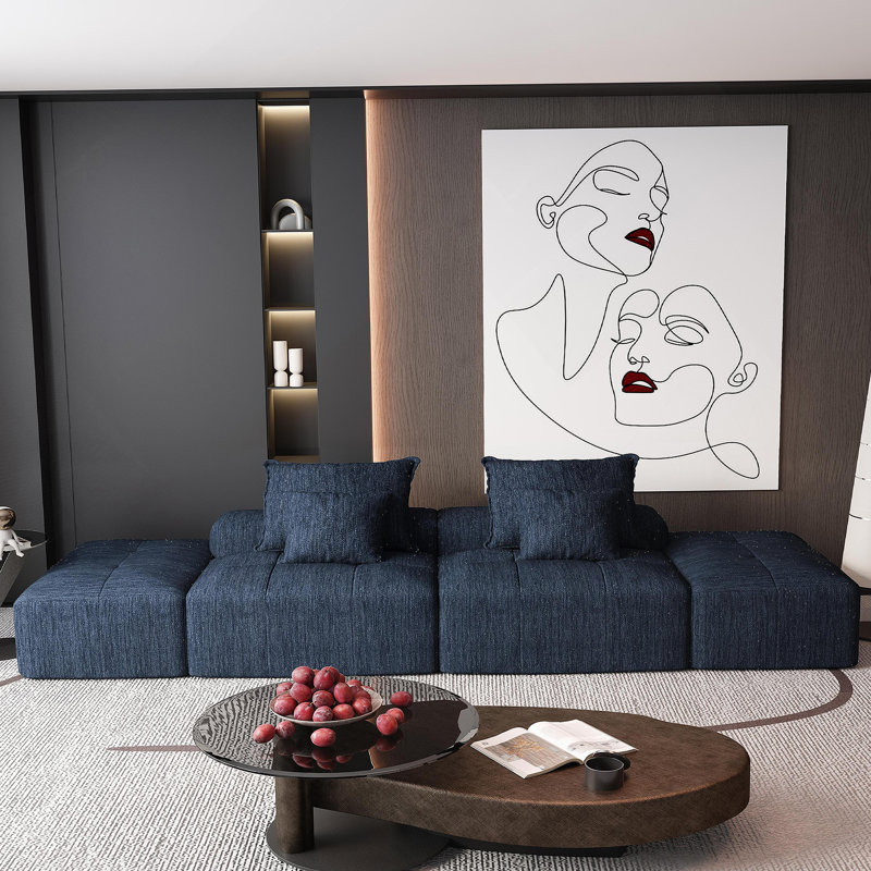 Canapé modulaire surdimensionné Modern, Bleu