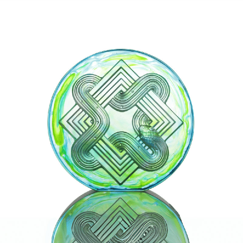 LIULI, art en cristal, figurine de zodiaque, sculpture de serpent | Endless New Horizons