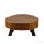 Table basse ronde 31,5 po - Rangement - Naturel-129581524-129691296