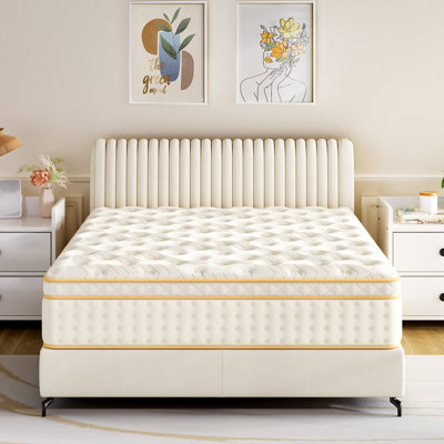 10"/12"/ Gel Memory Foam Pocket Spring Hybrid Mattresses In A Box Pressure Relief Medium Firm for Motion Isolation CertiPUR-US