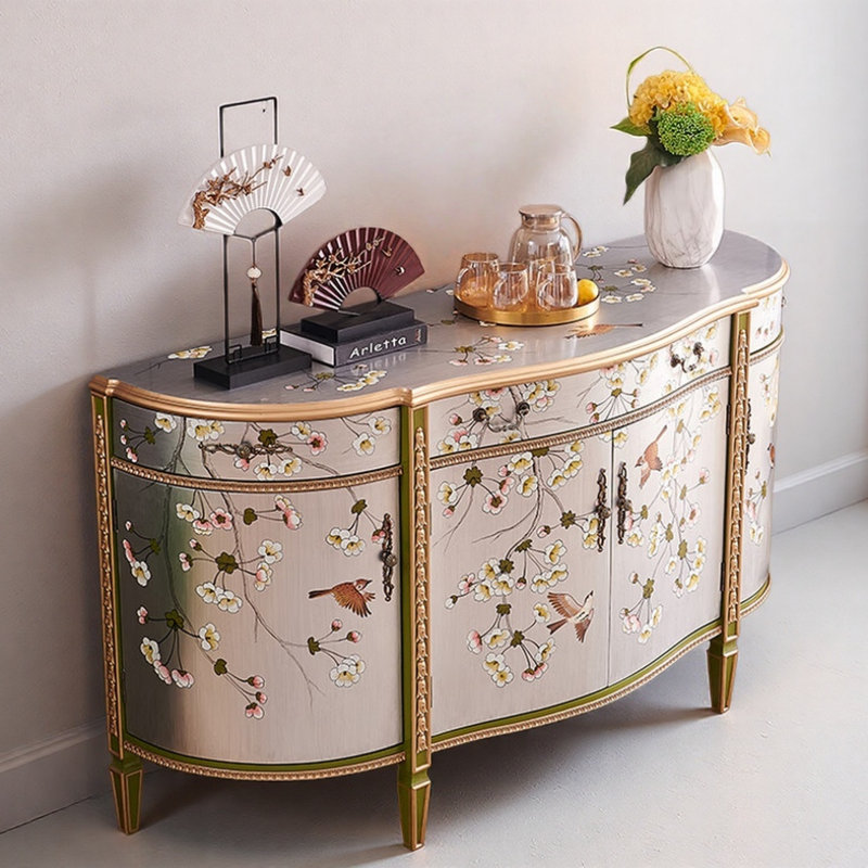 Simple Painted Entrance Cabinet