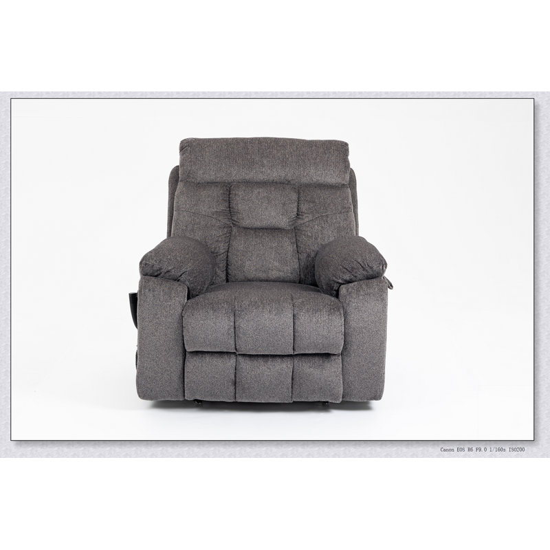 Fauteuil inclinable électrique inclinable électrique, Chenille brun foncé