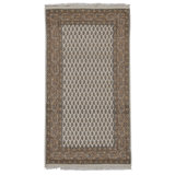 Hand Knotted Wool Area Rug in Cream And Peach
