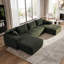 Canapé en U rembourré et désossé avec chaises doubles et coussins-143148842