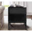 Table de chevet en bois massif 2 tiroirs Kay-98586987
