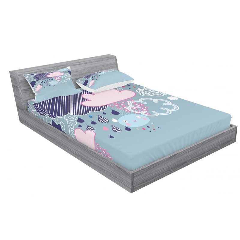 Microfiber Sheet Set, Full Sheet Set with Fitted Sheet