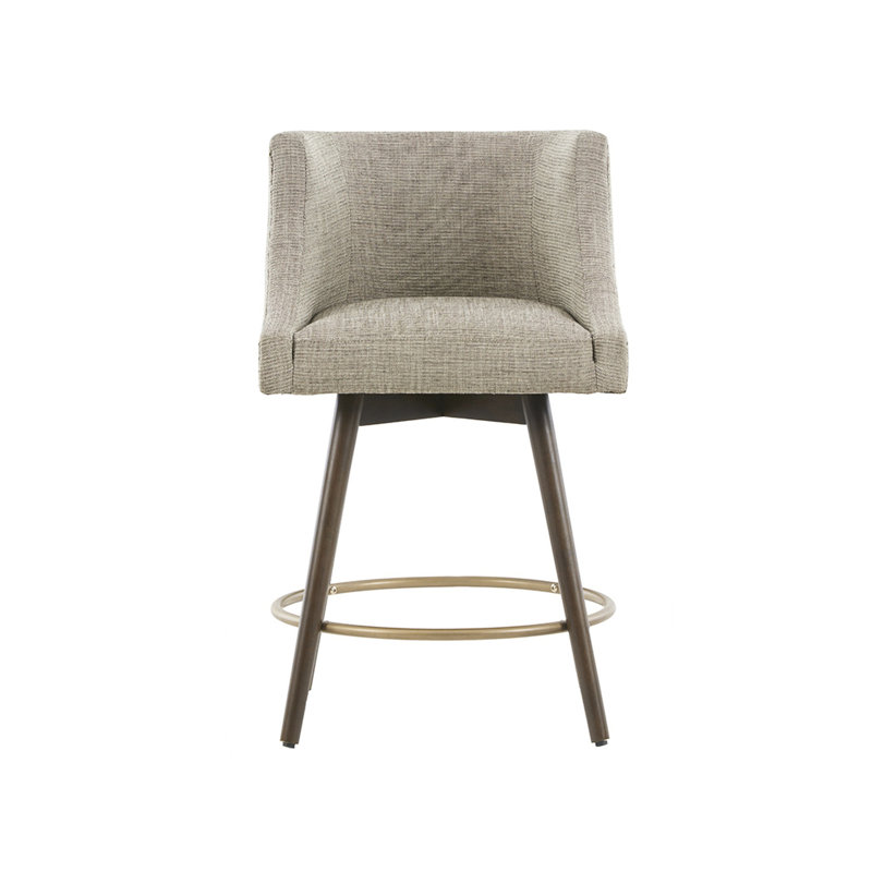 Tabouret de comptoir pivotant 360 ° beige, Beige multicolore