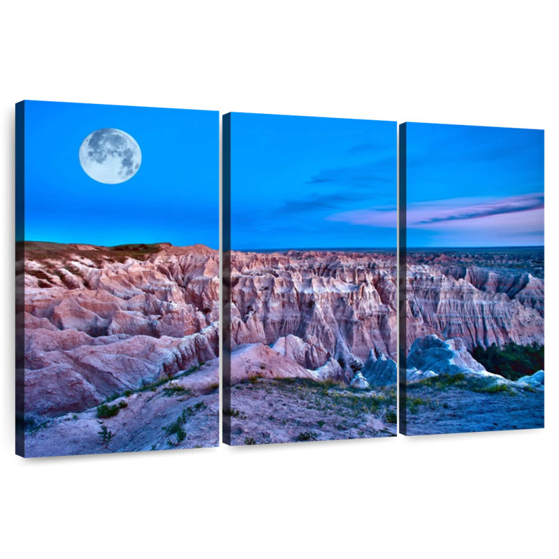Lune du parc national Alvord Badlands, H 20 po x l 33 po