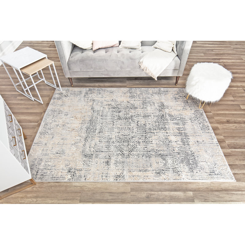 Tapis fumée Elliana, Rectangle 8 pi x 10 pi