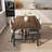 Industrial Wood Dining Table for 6–8, 70.87" Long Rectangular Table with Metal Frame, Natural Finish – Ideal for Kitchen or Dining Room-724914870