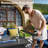 52 Inch Wicker Outdoor Fire Pit Table, 50000 Btu Propane Fire Table With Lid & Cover-921227029