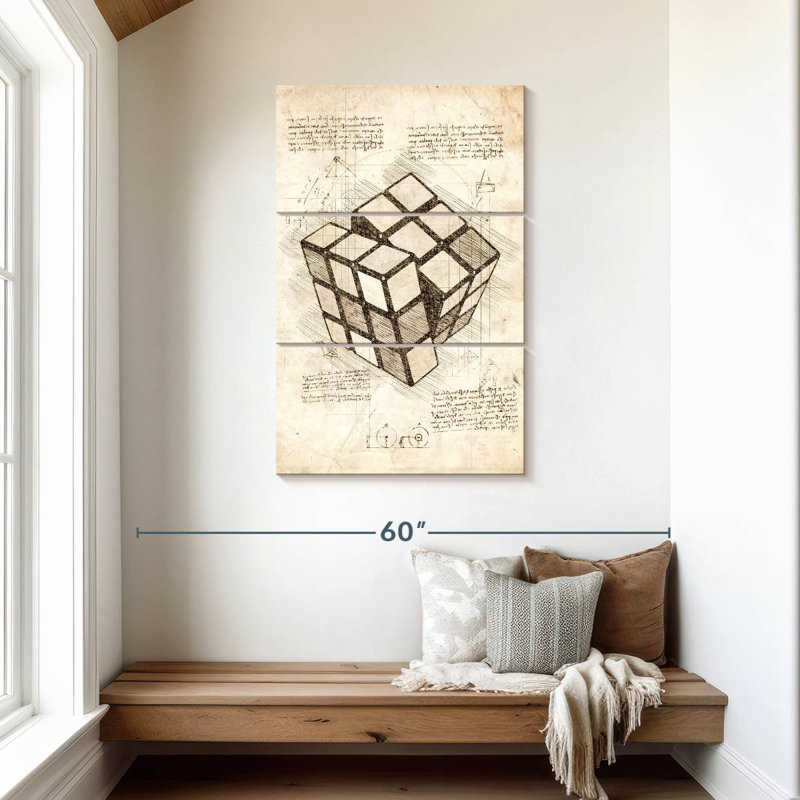 Cube Laelle Rubik, H 45 po x l 28 po