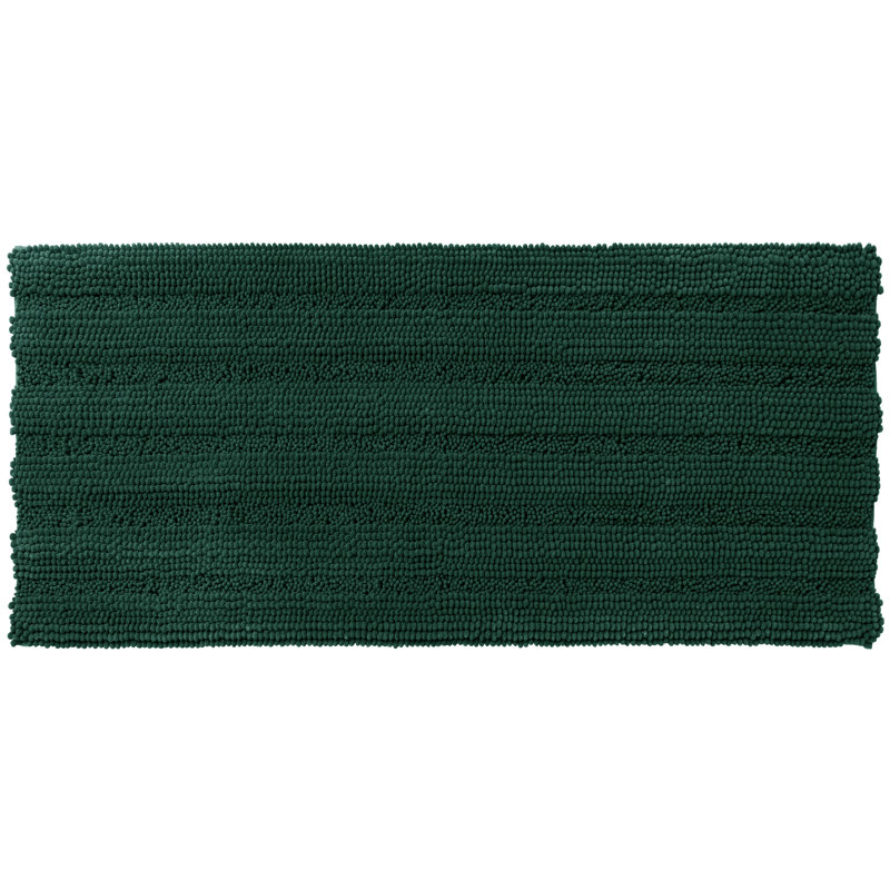 Tapis pour salle de bain Chenault, L 18 po x L 48 po, Vert