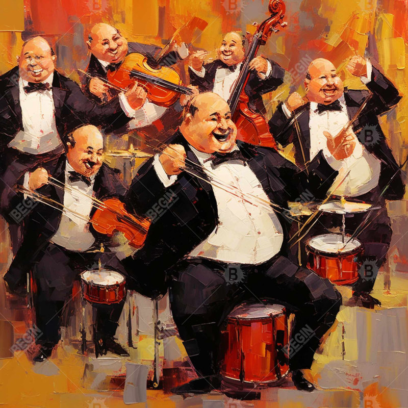 Music Fun - Toile blanche pour la chambre à coucher | Reproduction d'art