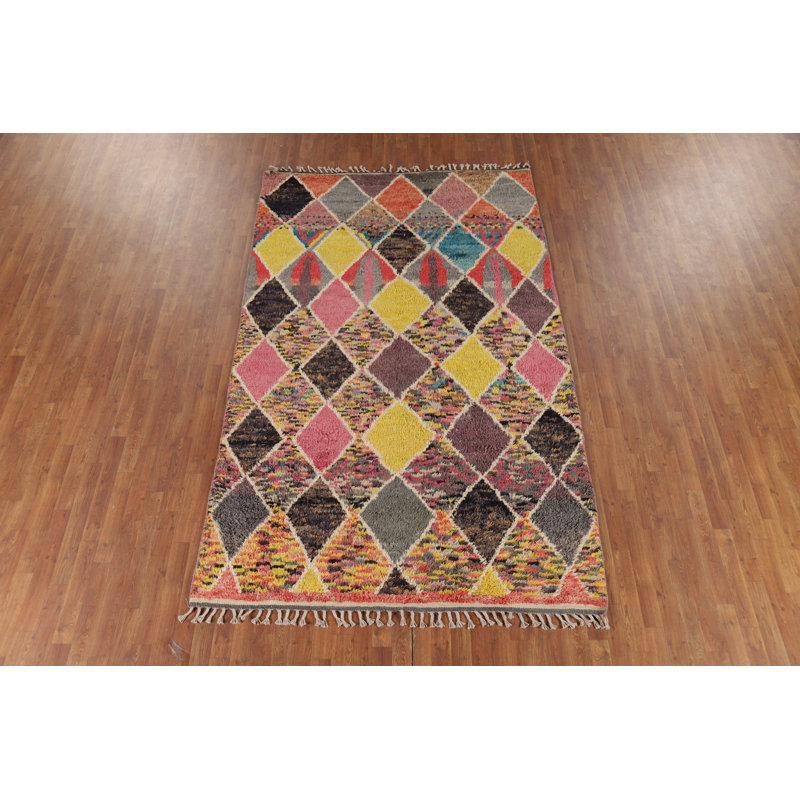 Tapis multicolore unique 9 pi 6 po x 6 pi One-of-a-Kind