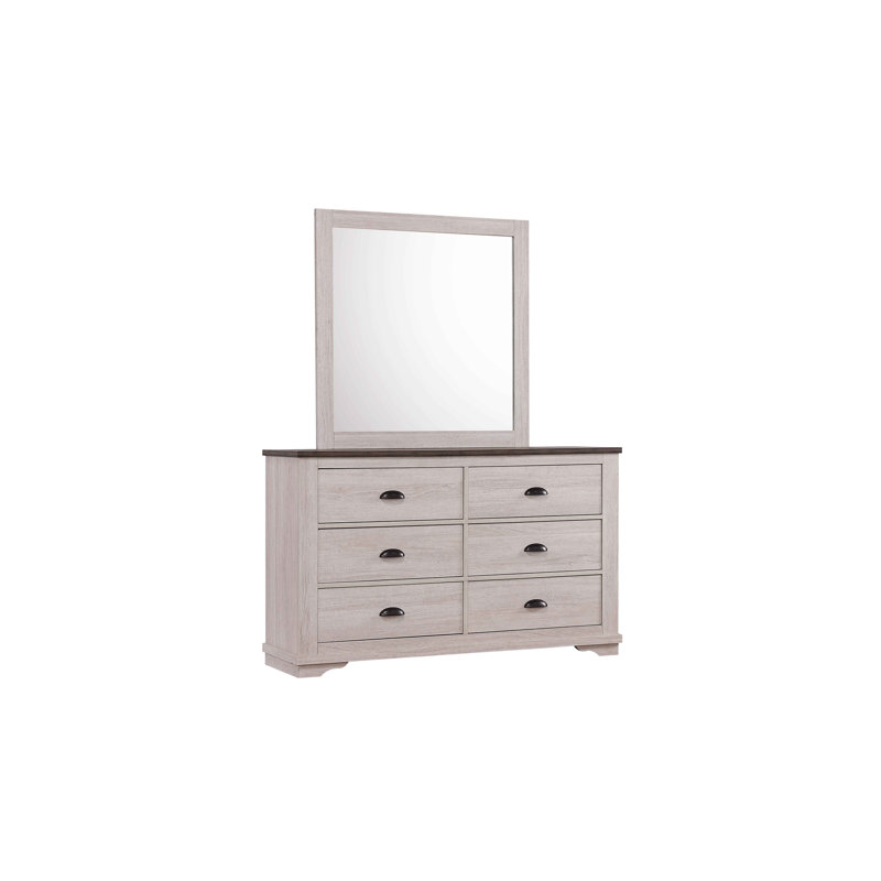 Meuble en bois 1Pc, Blanc / Gris