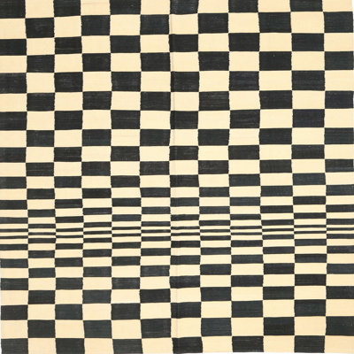 Tapis contemporain noir