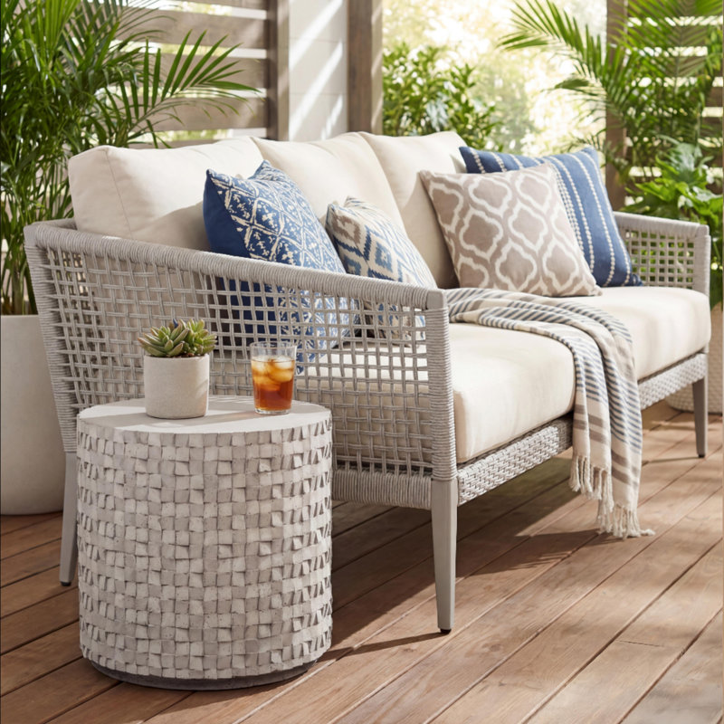 Natsu Concrete Outdoor Side Table