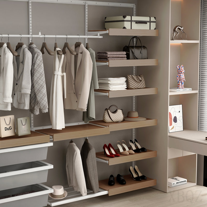 Tablettes de rangement en bois aggloméré 30 po x 16 po 5 pièces, panneaux solides sans odeur, housses de grillage de 0,6 po d'épaisseur pour garde-manger, garde-robe et garage (couleur chêne clair)