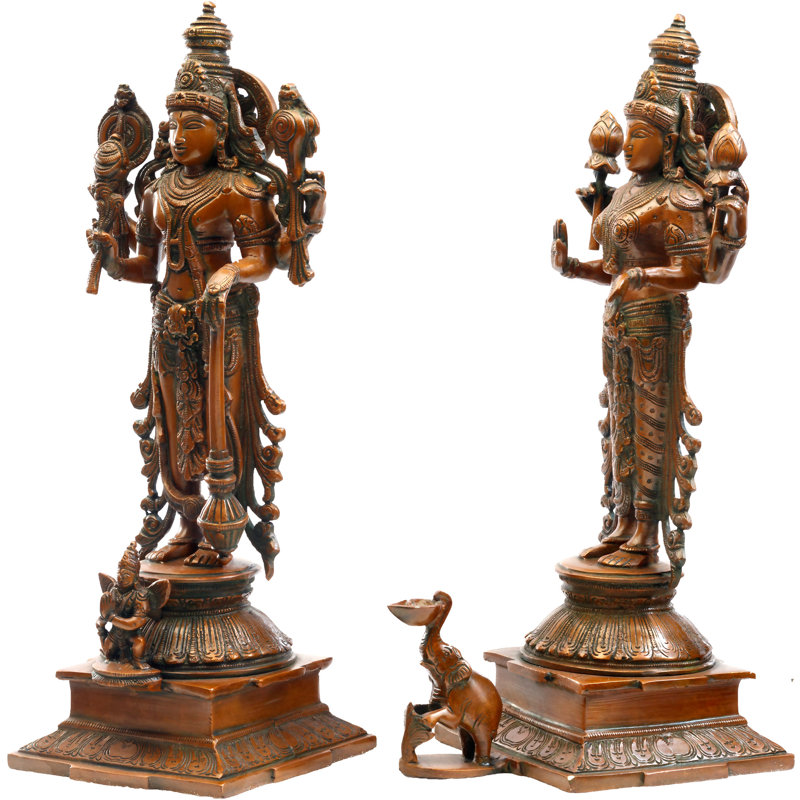 Ensemble de 2 figurines Lakshmi Narayana