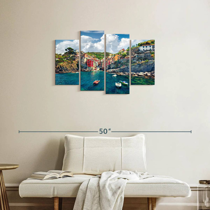 Keesha bord de mer à Riomaggiera, H 22 po x l 36 po