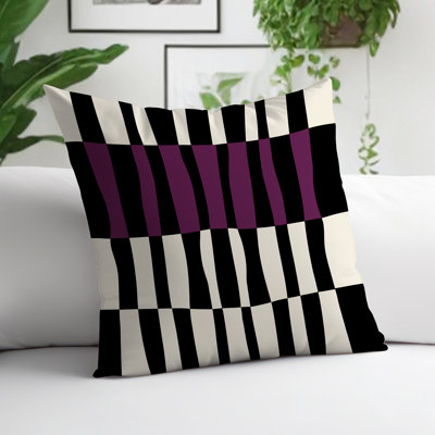 Coussin décoratif réversible en polyester filé Bianca