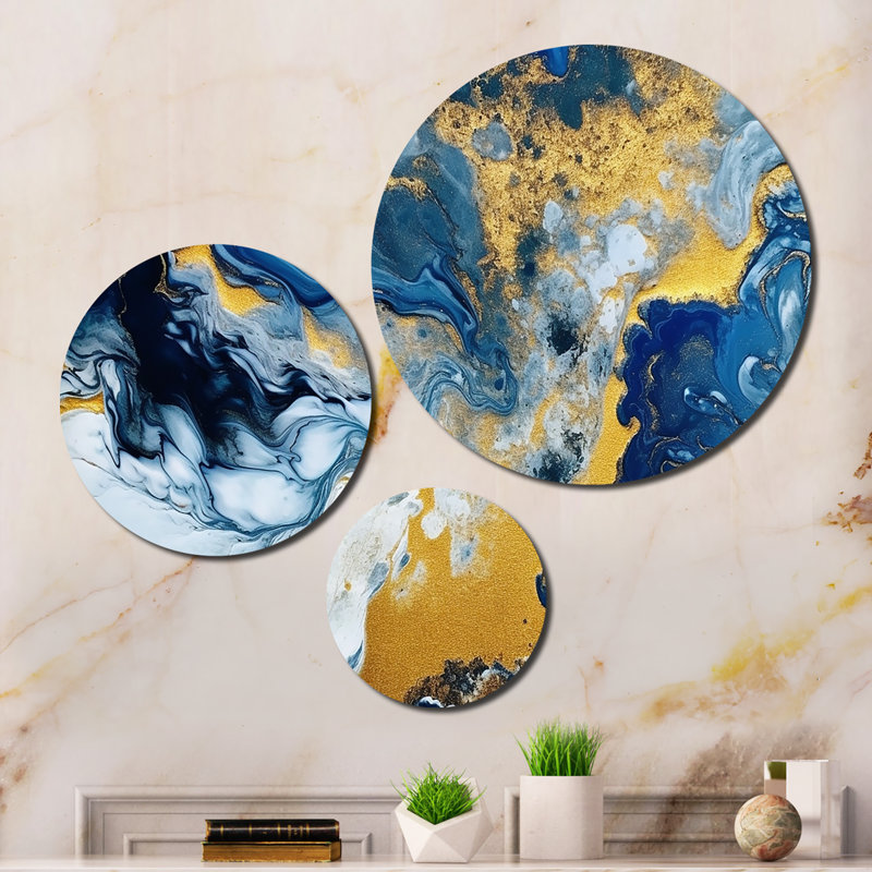 Abstract Wall Decor on Metal