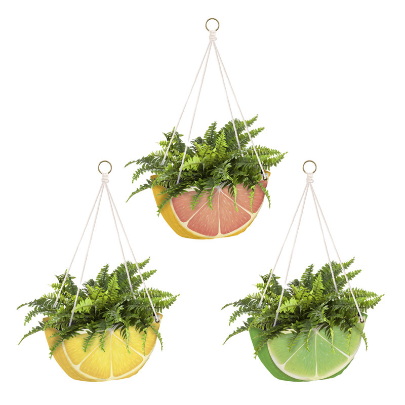 Ensemble de pots à fleurs suspendus 3 pièces Jaray
