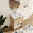Jensar 24'' Free standing Single Bathroom Vanity With Ceramic Vanity Top-1459276216