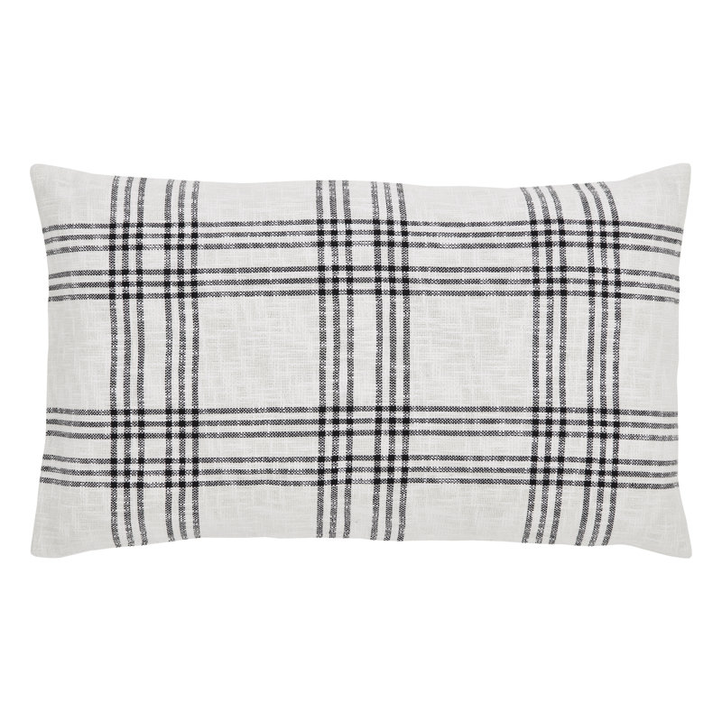 Cotton Blend Plaid Sham Set, King
