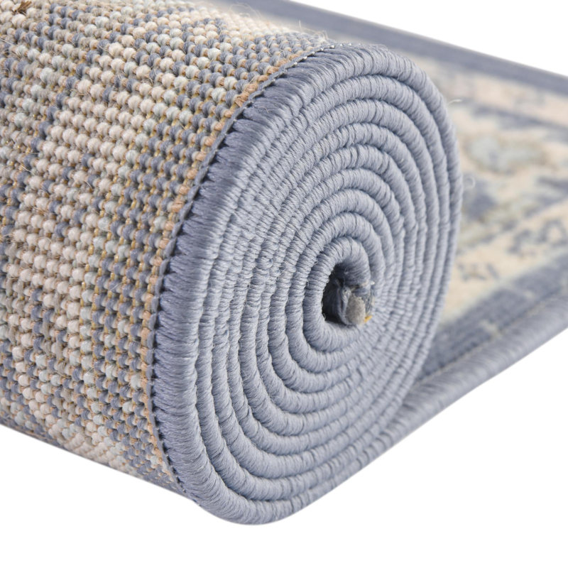 Tapis traditionnel bleu Matthei, Octogone 7 pi