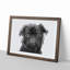 Pug Dog in Abstract - Framed Print-55768028-55768033