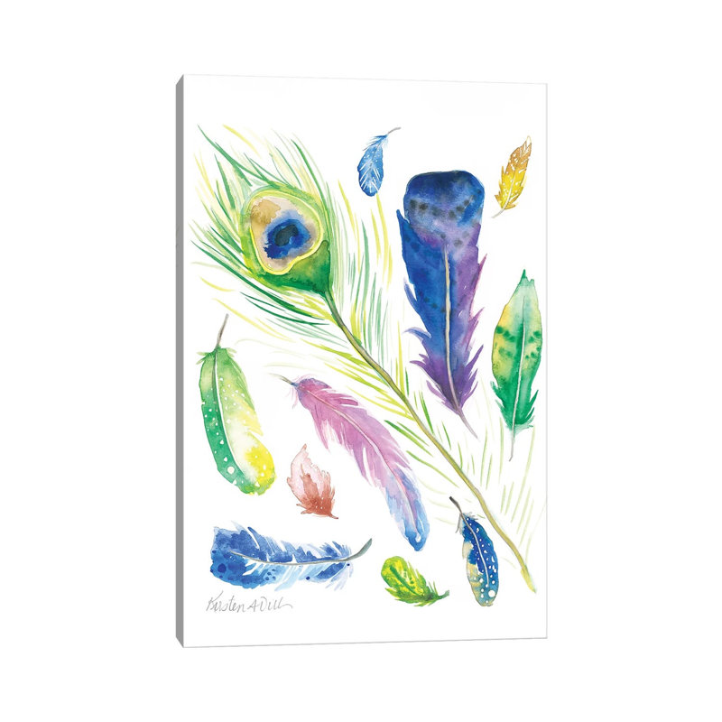 Feathers 1 Piece Wrapped Canvas Wall Art, 45.72cm H x 30.48cm W